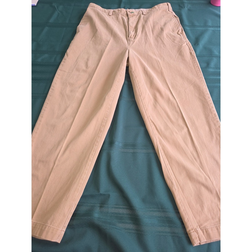Tommy Hilfiger Mens Tan Khaki Chino Pants Straight Leg 100% Cotton 38x30